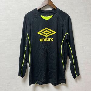 UMBRO アンブロ 長袖シャツ プラクティスシャツ Sサイズ ブラック 黒 ポリエステル