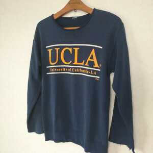 USA ビンテージ UCLA カレッジスウェット リメイク 紺 M