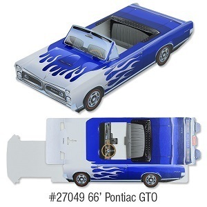[002099] 66 ポンティアック GTO(ブルー)　ペーパー　クラシック　クルーズ　1966