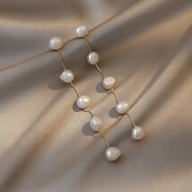 パールイヤリング 真珠のアクセサリ 天然真珠 淡水真珠 天然 美品 高品質 本物 女性 高級 祝日 エレガント 卒業式 入学式 上質真珠 TR134_画像4