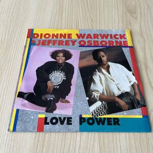 【US盤米盤7inch】DIONNE WARWICK& JEFFREY OSBONE LOVE POWER ディオンヌワーウィック ジェフリーオズボーン/ EP レコード/ASI9567