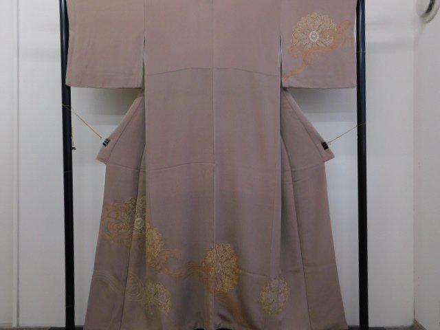 [Sélection spéciale Rakufu] P19038 Yuzen en crêpe peint à la main, kimono de visite, vente aux enchères c, kimono femme, kimono, Robe de visite, Adapté