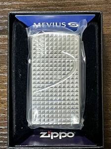 zippo メビウス ダイヤカット アーマー 限定品 MEVIUS Armor Case 2019年製 2面加工品 前面深彫刻印 アーマー スリム デットストック