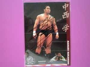  middle west .* with autograph Professional Wrestling card [ insert autograph ] Bandai 1999| New Japan Professional Wrestling | commodity explanation column all part obligatory reading! bid conditions & terms and conditions strict observance!