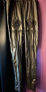 Fantasmagoria Black Soiree gothic leggings Punkrave レギンス M レザーパンツ