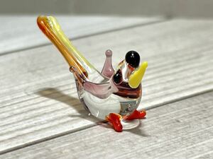Art hand Auction ★Miniature glasswork★Long-tailed Duck [VT], Handmade items, interior, miscellaneous goods, ornament, object