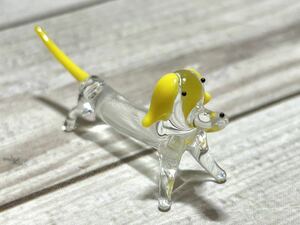 * miniature glass skill *[ dog series ] Dux fndo[YE]