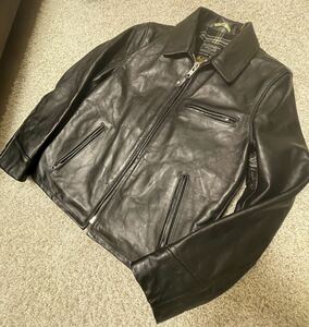 [ unused goods ]Schott 6103JH HORSE HIDE TRUCKER JACKET SIZE 40 Schott Tracker jacket 103US Horse Hyde Single Rider's 