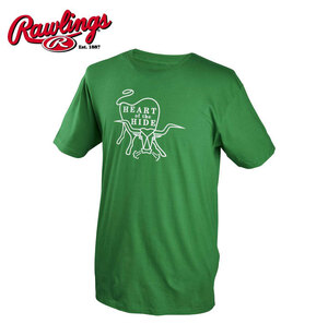 【送料無料】Rawlings ローリングス グラフィック TシャツHEART OF THE HIDE BULL T-SHIRT グリーン サイズL rwclm1greenl