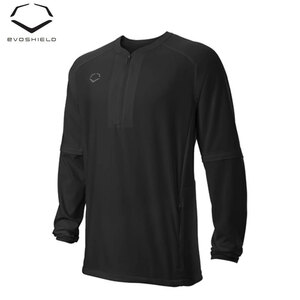 【送料無料】【USA物】Evoshield エボシールド LONG SLEEVE BP JACKET 野球 練習着 サイズM ブラック wiwb6002201blackm