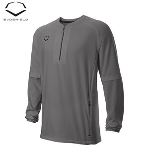 【送料無料】【USA物】Evoshield エボシールド LONG SLEEVE BP JACKET 野球 練習着 サイズS チャコール wiwb6002202charcoals