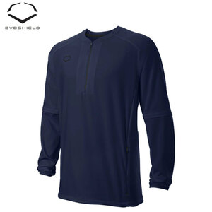 【送料無料】【USA物】Evoshield エボシールド LONG SLEEVE BP JACKET 野球 練習着 サイズM ネイビー wiwb6002203navym