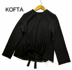 KOFTA★コフタ★（F）プルオーバー 長袖 ブラウス トップス/黒 未使用 定価¥22000