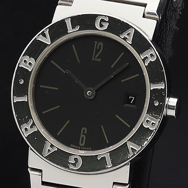 BB26SSD】BVLGARI 'ブルガリ 時計' ブラック文字盤 ☆美品☆ www.star