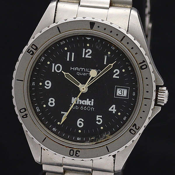 安心 保証 美品 hamilton khaki 9745B ハミルトン カーキ クォーツ