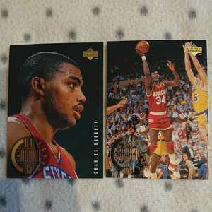 1995 UPPER DECK ☆ THE ROOKIE YEARS 84 85 2枚セット ☆ CHARLES BARKLEY , HAKEEM OLAJUWON ☆ NBA バークレー オラジュワン ルーキー