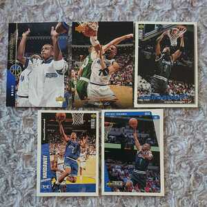 UPPER DECK ☆ ANFANEE HARDAWAY 5枚セット ☆ NBA ハーダウェイ PENNY MAGIC ☆ 1995×3 1996 1997