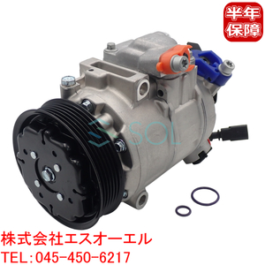 VW ゴルフ4(1J1) ポロ(9N_ 9A_) ポロ4(9A4 9A2 9N2 9A6) エアコン コンプレッサー 6Q0820803D 6Q0820803DX コア返却不要 出荷締切18時