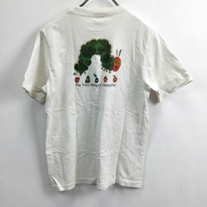 はらぺこあおむし★ERIC CARLE/エリックカール 半袖Tシャツ コットン100％ ホワイト 白 サイズＭ レディース