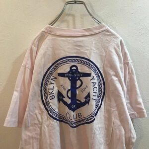 AND SUNS/ 半袖 Tシャツ BKLYN YACHT CLUB ピンク メンズ M