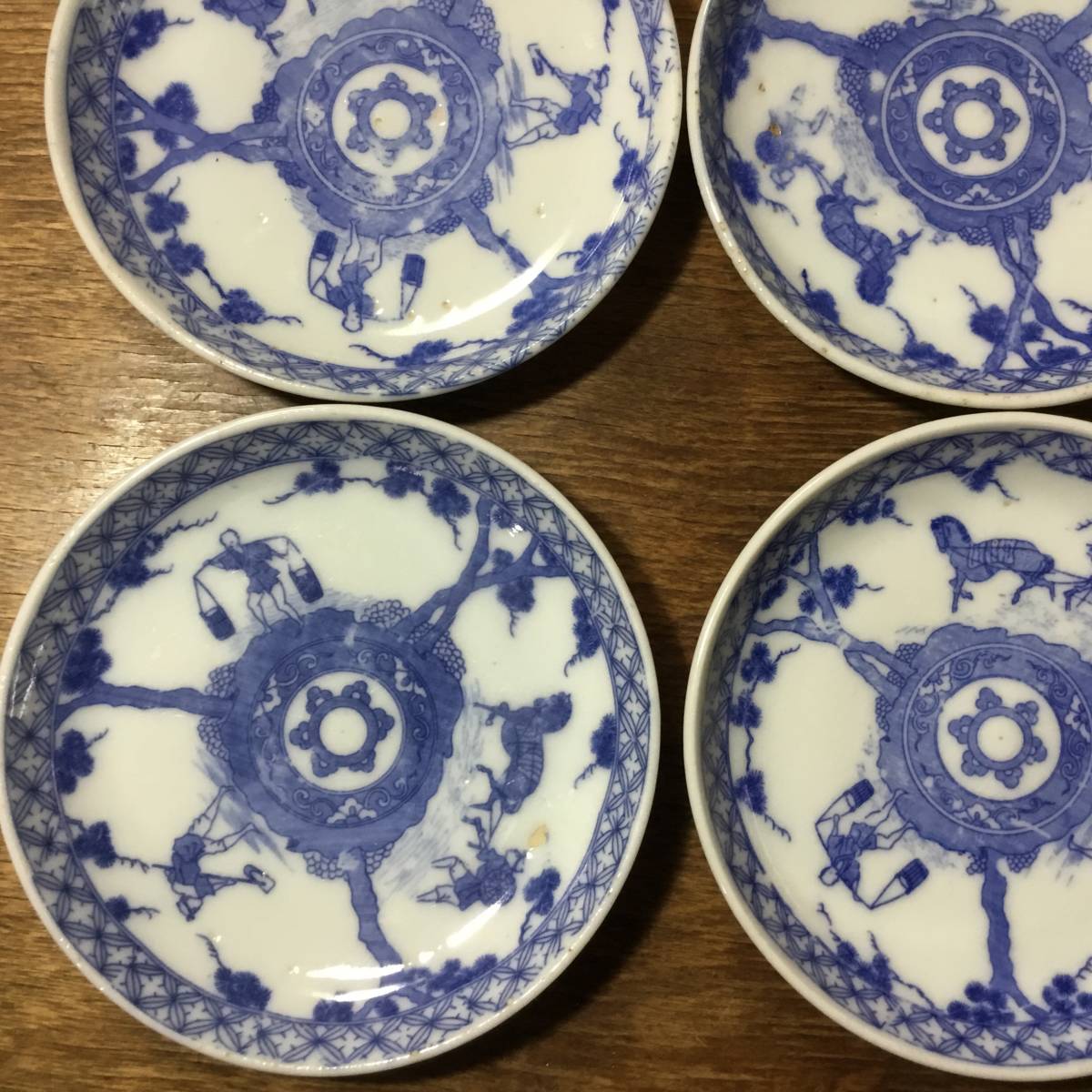古伊万里 八角皿 金魚 波 花 骨董 面白柄 | blogcardososilva.com.br