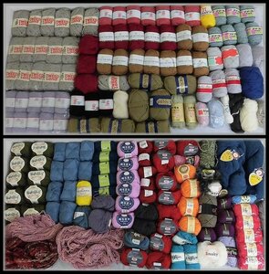 [ZEROnet]▼未使用保管品多数 毛糸 大量 まとめて セット 約7kg 綿 編み物 手芸 ハンドメイド 手作り おうち時間▼P49-98