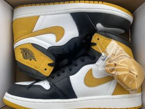 2018 NIKE AIR JORDAN 1 RETRO HIGH OG YELLOW OCHRE US8 新品 555088-109