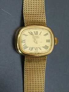  antique Lucien pi Karl LP lady's 14K hand winding wristwatch 