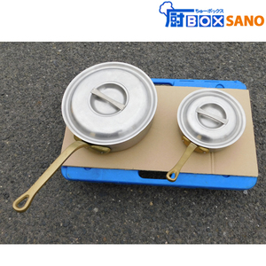  postage included stainless steel so taper n27cm 18cm cover attaching 2 piece set saucepan fry pan single-handled pot store kitchen business use used sano4826-1