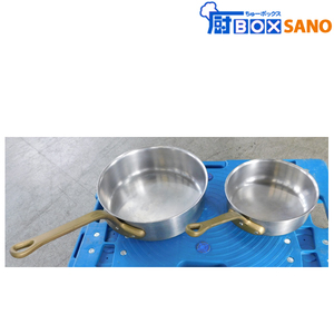  free shipping silver Arrow stainless steel so taper n24cm 18cm 2 piece set saucepan single-handled pot used sano48243