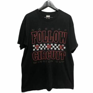 90s USA製 NASCAR WINSTON CUP 1998 RACE SCHEDULE 半袖 tシャツ size XL 古着車 レーシングカー XL ナスカー ウィンストン ビンテージ