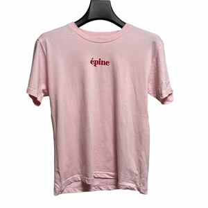 epine エピヌ 半袖Tシャツ ピンク ロゴ
