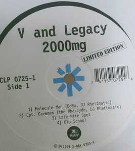 90s アングラヒップホップ　V and Legacy 2000mg 二枚組レコード　Beat Junkies 関連　jazzy hiphop　管理番号MY229