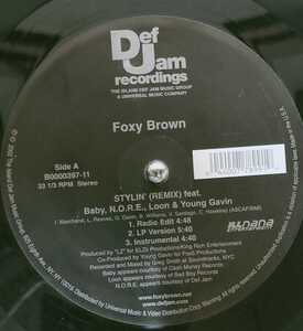 12inchレコード　■ FOXY BROWN / STYLIN