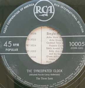 50s キラー オルガン Three SunMarch Of The Cards / The Syncopated Clock 45s