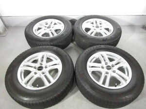 超特価 中古スタッドレスタイヤアルミ4本セット BRIDGESTONE 15インチ 6J ET52 5H/PCD114.3 + VRX2 205/65R15 エスティマ ステップワゴン