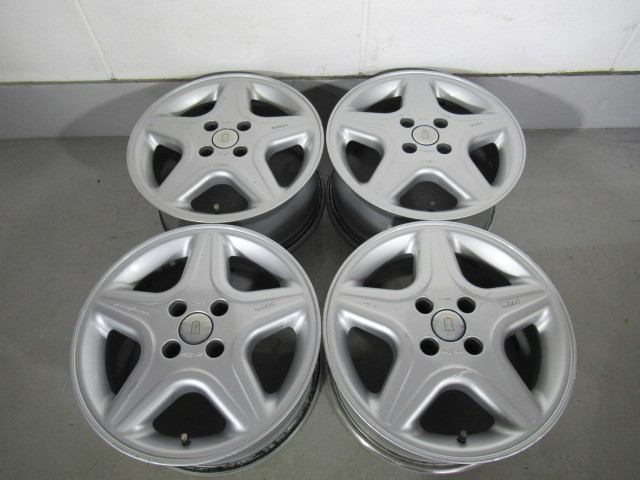 【希少】 Pinin Farina by BBS ピニン・ファリーナ 中古アルミホイール 4本 15インチ 7J ET35 4H PCD100 補修 修理 リペア リム欠