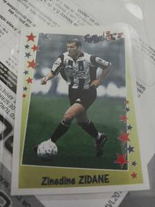 】Panini 1998/99 SuperFoot 】№166 Zinedine Zidane●ステッカー(シール)