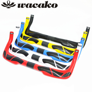 wacako ピストハンドル 400/420/440mm TTハンドル ブルホーンハンドル カーボンハンドル 自転車ハンドル tt001