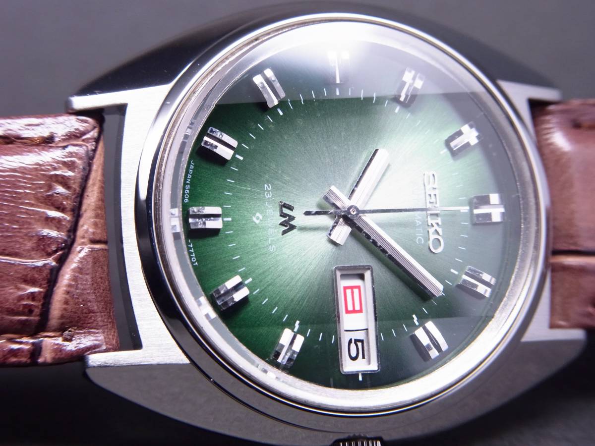 セイコーロードマチック　カットガラス　1975年製 腕時計(アナログ) 【60％OFF】