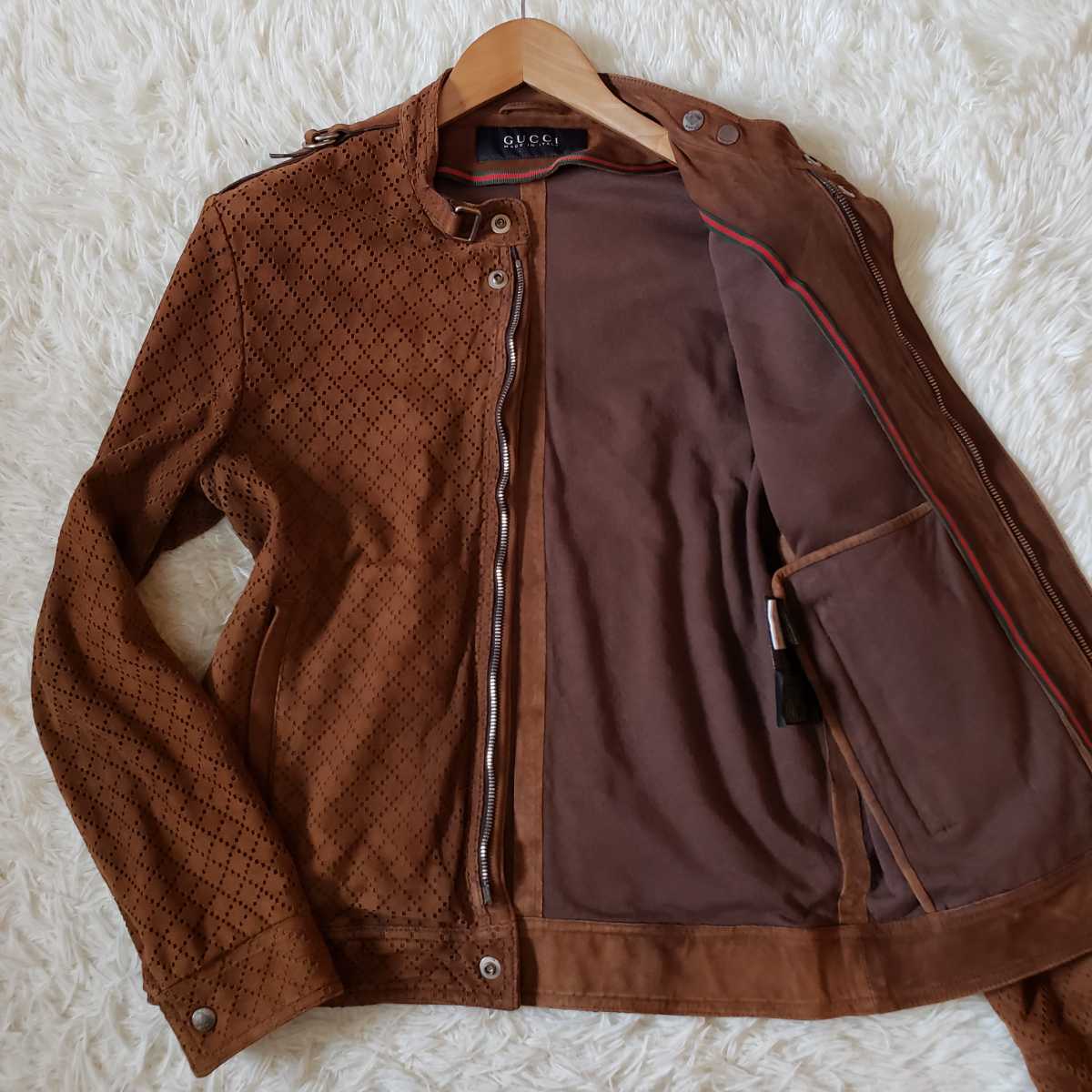 貿易保証 GUCCI ダブルライダース orgasmique グッチ レザー
