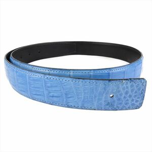  new goods crocodile belt H buckle navy blue Stan s correspondence mat Sky blue light blue blue for exchange 80cm change belt men's leather belt cr80msb