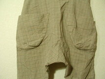 ssy5131 FRAPBOIS ビギ ウール ハーフパンツ ベージュブラウン ■ チェック柄 ■ ツータック 大きいポケット 裾ダブル サイズ1/S_画像8