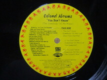 Colonel Abrams You Don't Know The Somebody Tell Me Mixes 米12inch EP Bass Tone Club Mix he Colonel's Mix Radio Mix Papa's Club Mix_画像5