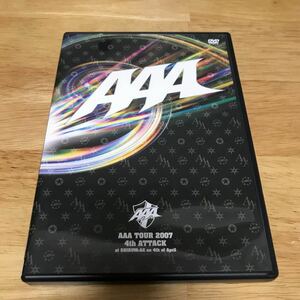 AAA TOUR 2007 4th ATTACK at SHIBUYA-AX on 4th of April DVD 2枚組！西島隆弘 與真司郎 宇野実彩子 日高光啓 末吉秀太 Nissy ライブ