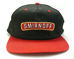 スミノフ SMIRNOFF 90s VINTAGE デッドストック ヴィンテージ スナップバック キャップ CAP ウォッカ 非売品 販促用