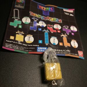 TETRIS つまんでつなげてますこっと O カニカンver. キーホルダー ストラップ グッズ テトリス ガチャガチャ ガシャポン ガチャポン