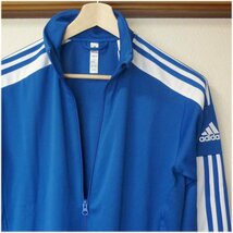 新品O(XL)★アディダス adidas 青ロイヤルブルーエアロレディジャージトップス/トラックジャケット_画像4