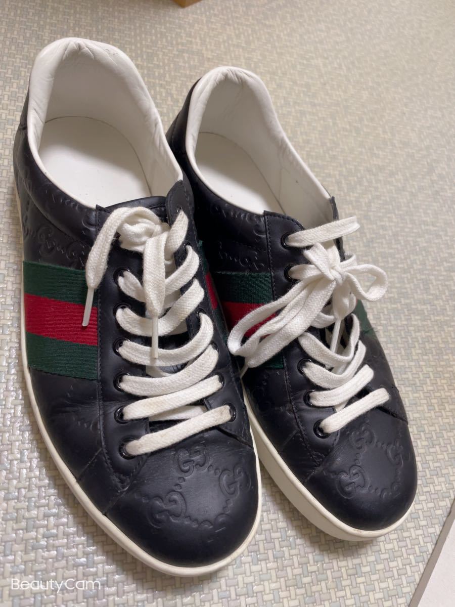 新品】GUCCI ロゴ スニーカー ブラック 7 1/2 | www.uildmmilano.it