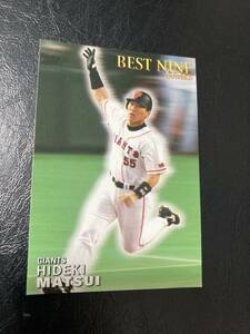 カルビープロ野球チップス2001 ベストナインカード-12 松井秀喜 読売ジャイアンツ